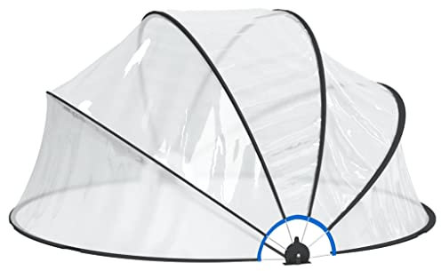 Pool Dome Round 315x158 cm PVC, Transparent, wenjingqiUK-93812