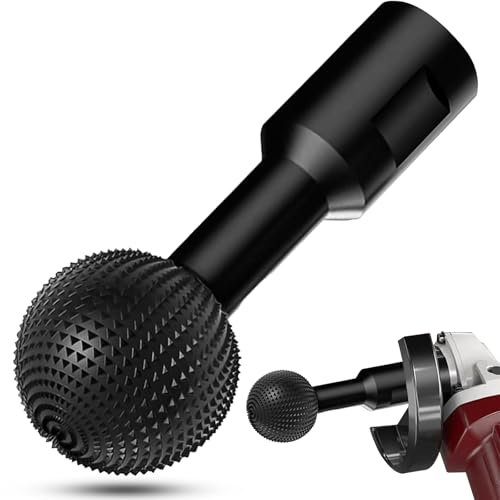 XSHAO® Scalpello Sferico per Lima, Fresa Sferica per Legno 40 mm Strumento di Taglio a Testa Sferica per Smerigliatrice Angolare da 115/125 (Filettatura M14)