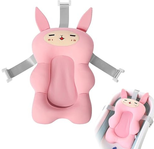 STGBCST Cojín de baño y asiento de bañera, antideslizante, para bebé, 50 x 34 cm, asiento de bañera para bebés con cinturón de seguridad, para recién nacidos de 0 a 12 meses (estilo 3)