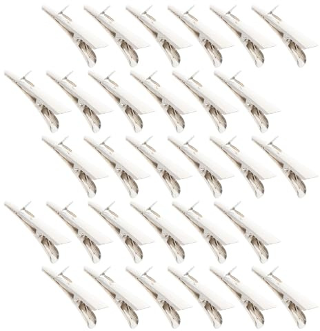 RORPOIR 150 Piezas Pinza de Cocodrilo de Metal Pinzas de Adorno Cabello Resorte para Manualidades Sujetar Fotos el Hogar