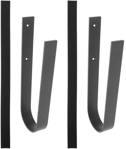 Gatuida Ganci da Parete per Skateboard e Tavole da Surf in Ferro Rivestimento Protettivo Set 1 Pezzo Supporto Salvaspazio per Organizzazione Attrezzatura Sportiva Montaggio Semplice