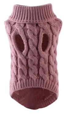 Dog Jumpers,Small Dog Knit Sweaters,Pets Jumpers,Cold Weather Pet Clothing,Soft and Warm,Comfortable Pet Dogs Clothes and Accessories for Daily Wear,for Small Cats and Dogs（Pink S)