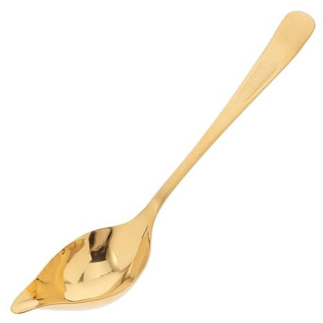 Sewroro Cucchiaio da Salsa in Acciaio Inox 304 Cucchiaio per Olio Utensile da Cucina Professionale per Zuppe e Buffet Uso Domestico e Ristorazione