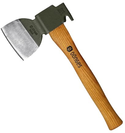 Dönges Klauenbeil (Handbeil Feuerwehrbeil), Robuster, lackierter Kopf für Langlebigkeit und Schutz vor Korrosion., Präzisionsgeschliffene Schneide, ideal für effizientes Schneiden und Spalten.