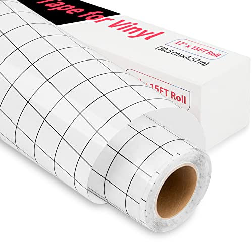 Lya Vinyl Transferfolie Plotter für Plotterfolie Vinyl - 30,5 x 457,5cm Schwarz Übertragungsfolie Plotter for Silhouette Cameo, Transferfolie für Partydekoration