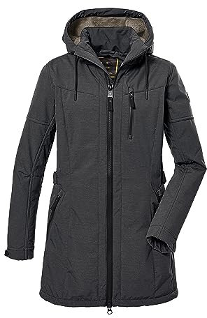 G.I.G.A. DX Damen Softshellparka mit abzippbarer Kapuze GW 46 WMN SFTSHLL PRK, midnight, 36, 40898-000