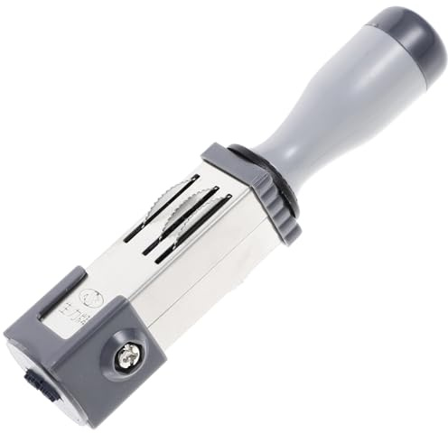 Ciieeo Handheld Date Stamper Portable Multi-Use Time Rolling Stamp Lightweight File Accessory for Office Business and Daily Use