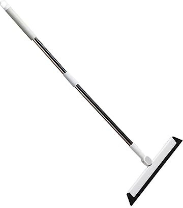 FRCOLOR Rasqueta Limpiacristales para Hogar Mango Ergonómico y Resistente Inoxidable y Materiales Duraderos Herramienta Multifuncional para Limpiar Ventanas Espejos Azulejos y Superficies