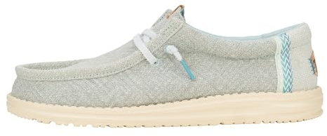 HEYDUDE Wally Jute - Zapatos Estilo Mocasín para Hombre, Cloud Blue/Dawn Blue, 45