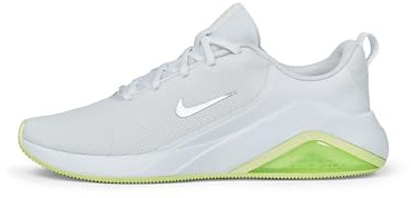 Nike Air Zoom Bella 7, Zapatos con Cordones Mujer, White Mtlc Silver Barely Volt, 39 EU