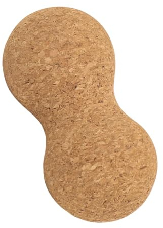 Gogogmee Balle de Massage Liège pour Dos et Cou Balle de Yoga Liège Naturel Double pour Relaxation Musculaire et Fascia
