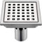 Siphon De Sol INOX 1 Pcs en Acier Inoxydable Drain15Cm * 15Cm Filtre Carré Déodorant Anti Retour Fuite d'eau 15Cmb