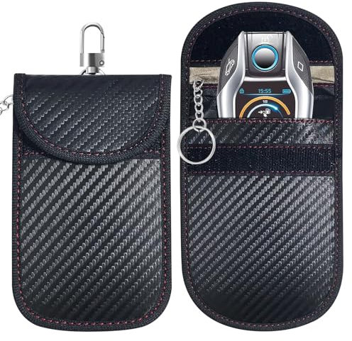 2 unidades Keyless Go Protección para llaves de coche, funda para llave de coche RFID, protección sin llave, bloqueador Faraday Blocker, funda para llaves (M)