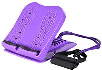 Carpeta de placa de costilla para el hogar, soporte para caminar con tendón, placa oblicua, estiramiento de piernas, pie, tabla de tirar, pedal deportivo (color: morado)