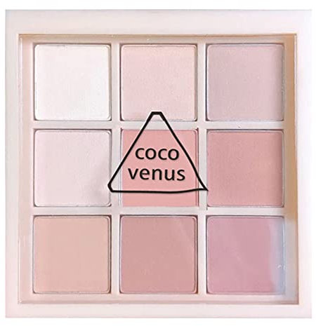 EONFAVE Volle Matte Eyeshadow Palette, Warme Weiße Rosa Lidschatten Palette, Feines Pulver Mischbare Lang Anhaltende Liedschatenpalete Geringe Sättigung Lidschatten Make Up für Frauen Mädchen