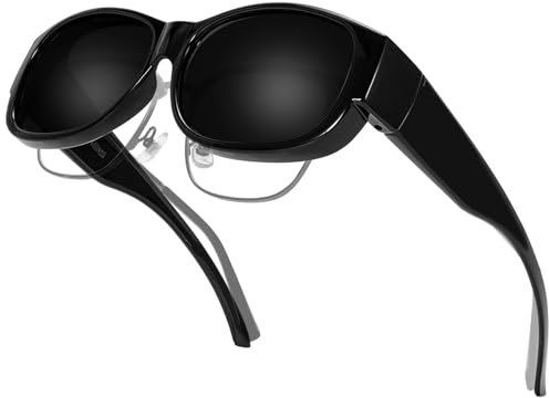 Hifot Polariserade Solglasögon för Kvinnor och Män med UV400-skydd, Små TR90-ram för att Passa över Glasögonen