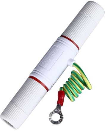 Uadme Ethernet Überspannungsschutz RJ45, POE Gigabit Netzwerk Ableiter, Wasserdichtes Netzwerk Isolator Überspannungsschutz Blitzschutz Schutzgerät 12-57 V