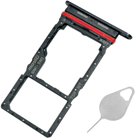Galaxy A16 5G SIM Card Tray Dual Replacement A16 5G A166 Sim Card Slot Holder for Samsung Galaxy A16 5G SM-A166B SM-A166P SM-A166E Sim Card Tray Repair Part with Opening Needle (Blue Black)