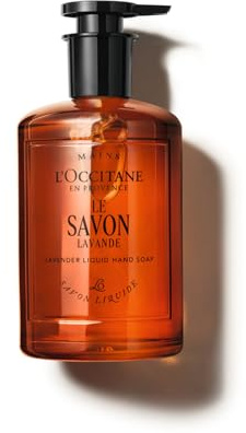 L'OCCITANE - Savon Liquide Lavande - 350 ml (Flacon en verre) - Tous types de peau - Fabriqué en France