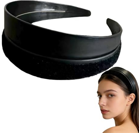 Hair Volumizing Headband,Bump-it Up Headband,Styling Bumps Tool for Women,Wide Headbands for Women,Black Velvet Headbands,Fashion Accessories,for Home Office School Traveling Vacation Dates