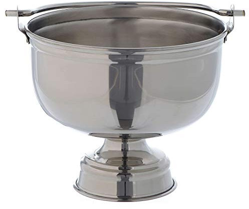 Holyart Bénitier portatif pour bénédictions Lisse Laiton argenté