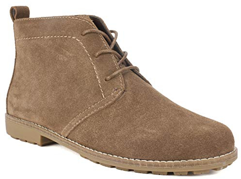 WHITE MOUNTAIN Shoes Auburn Women's Boot, New Chestnut/Suede, 7.5 M