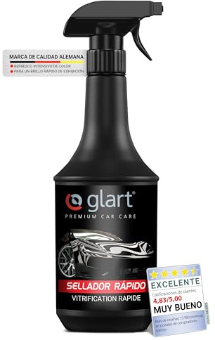 Glart 451SV Quick Seal Spray 1,000ml, Deep Gloss Paint Sealant for Car, Motorcycle, RV, polymer-based paint protection for glossy, matte and foil surfaces - Made in Germany