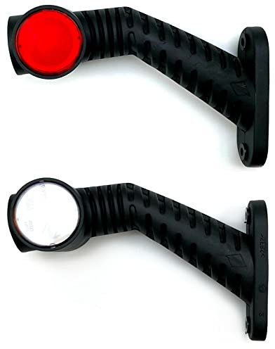 MelTruck® 2x 3 Funktions LED Umrissleuchte Begrenzungsleuchte 12V 24V für Trailer Anhänger