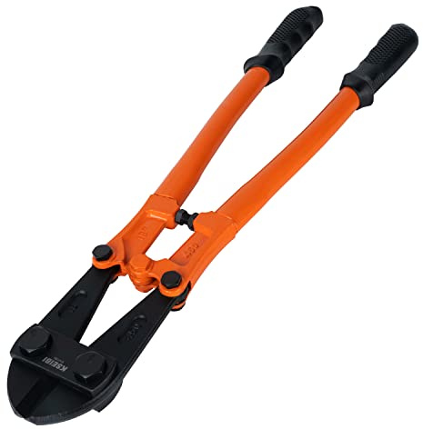 KSEIBI 141585 Heavy-Duty Medium Size Bolt Cutter 24 for Cutting Fence, Steel Wire, Chain, Screws, Rivet, and Medium Padlock, with Soft Grip Rubber Ergonomic Handle Cutters