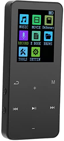 Bluetooth MP3-spelare, Multifunktionell HIFI Digital MP3-spelare med 8 GB Minne, Inspelning, FM-radio, 30H Musikuppspelning, Idealisk Present Till Barn Äldre Vänner