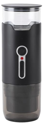 Fockety Macchina Elettrica per Espresso, USB Ricaricabile Caffettiera Automatico Pressione 15 Bar Mini Macchina da caffè per Il Campeggio, Viaggi, Escursionismo, Ufficio