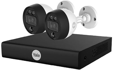 Yale Smart Motion CCTV Kit | 2x Outdoor Cameras, 4-Channel DVR (1TB), Human & Vehicle Detection, Night Vision, App & Voice Control, Alexa & Google Compatible