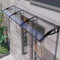 Moderne Aluminiumhalterung, Polycarbonat-Überhangmarkise für Sonnenladen, UV-Regen, Schneeschutz, Vordertür/Fensterüberhang, Markise mit leiser, selbstreinigender Veranda-Überdachung (80 x 180 cm)
