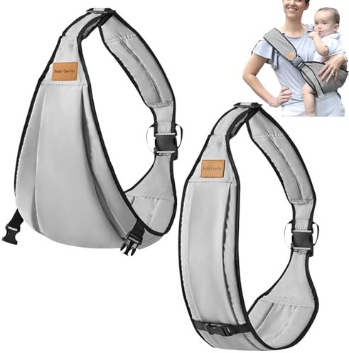 Porte-bébé léger et respirant sur le côté - Design ergonomique - Porte-bébé réglable - Porte-bébé latéral - Bandoulière multifonction - Convient pour les bébés et les tout-petits de 0 à 36 mois