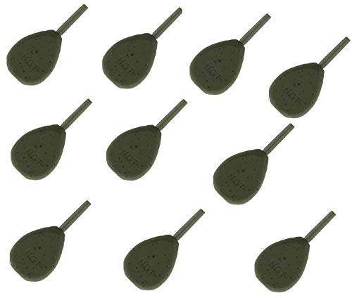 10x Carp Fishing Weights 1.5oz 2oz 2.5oz 3oz 3.5oz Inline Style NGT (1.5oz)