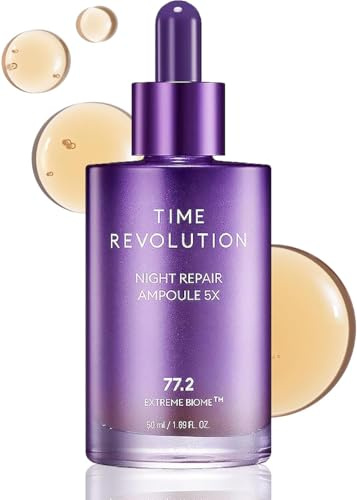 MISSHA Time Revolution Night Repair Gesichtsserum Ampulle (5. Generation) – Probiotische Hautpflege über Nacht für intensive Reparatur und Ausstrahlung, 50ml