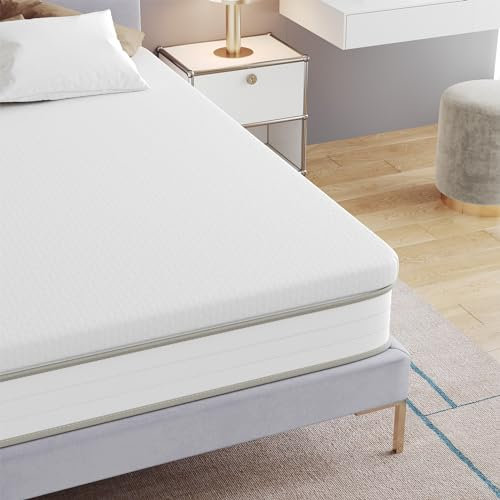 Frideko 7cm Memory Foam Mattress Topper Thick, Double Mattress Topper With Washable Zipped Cover, Back Pain Support for Bed, Caravan, Old Mattresses (135x190x7cm)