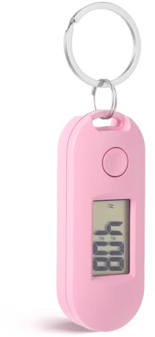 ULTECHNOVO Digital Keychain Watch for Students Silent Led Display Compact Electronic Watch with Keyring Clip for Backpack Accessories and Everyday Carry