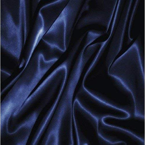 Gorgeous Home LINEN 100% Mulberry Silk Bed-Sheets 4-Piece Bedding Set- 25 Momme Pure 12-18 Inch Deep Pockets, Authentic - Soft & Durable Bedding Sheets - Breathable - (Full/Full XL, Navy Blue)