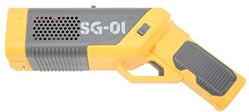 burbujas, máquina de burbujas pistola con luces potente motor portátil automático fabricante para niños más de 3 fiestas (Amarillo)