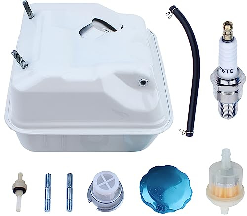Kit Serbatoio per Honda GX390 GX340 GX270 GX240, ADEFOL Serbatoio Benzina + Tappo Serbatoio + Candela + Filtro Benzina + Tubo Benzina 8HP 9HP 11HP 13HP 16HP Motore Ricambio
