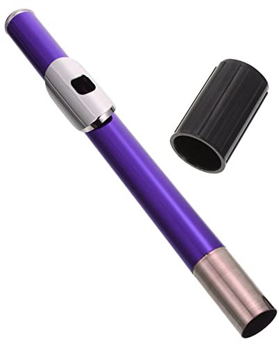VICASKY Kopfrohr Austausch des Flötenmundstücks Austausch des Flötenkopfstücks Musical thevoicekids schulöfell für Ersatzteile für Flöten vernickeltes Kupfer Violett