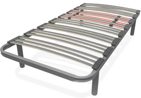 Duérmete Online - Somier Multiláminas Reforzado con Reguladores Lumbares de 90 x 200 con 4 Patas de 25cm Incluidas