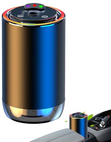 Désodorisant Voile Étoile Trois Couleurs Avec Démarrage/Arrêt Auto Spray – Éliminateur Odeurs Intelligent & Diffuseur Parfum Pour Intérieur Auto, Modes Réglables & Lumière D'Ambiance, Batterie 600mAh,