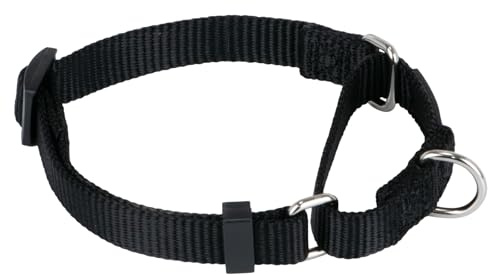 Hyhug Dog Collar Martingale, Small Black, Escape Proof | Heavy-duty nylon delivers gentle control for puppies. Ideal for training and park walks. Adjustable, comfortable, and secure
