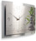 Kreative Feder 3D Designer-Wanduhr Relax in modernem Metallic-Design; leise Funkuhr mit glänzendem Motiv wahlweise in Zwei Größen (Relax, 50x30cm; leises Funkuhrwerk)