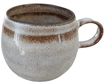 PintoCer - Tasse avec poignée, céramique en grès, idéale pour le café, le lait, le thé et le chocolat, passe au lave-vaisselle et au micro-ondes