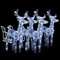 vidaXL Weihnachtsdekoration Rentiere mit Schlitten Beleuchtet Dekofigur Weihnachtsdeko Figur Weihnachten Beleuchtung 240 LEDs Acryl
