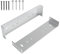 Fenteer 2x Staffe di Montaggio per Cassette Postali Stabili con Viti di Montaggio Supporti per Cassette Postali