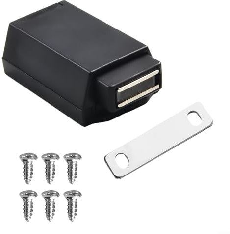 Forte sistema di chiusura a scatto progettato per mobili da cucina e altro (nero)